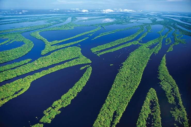 Amazon River flooded